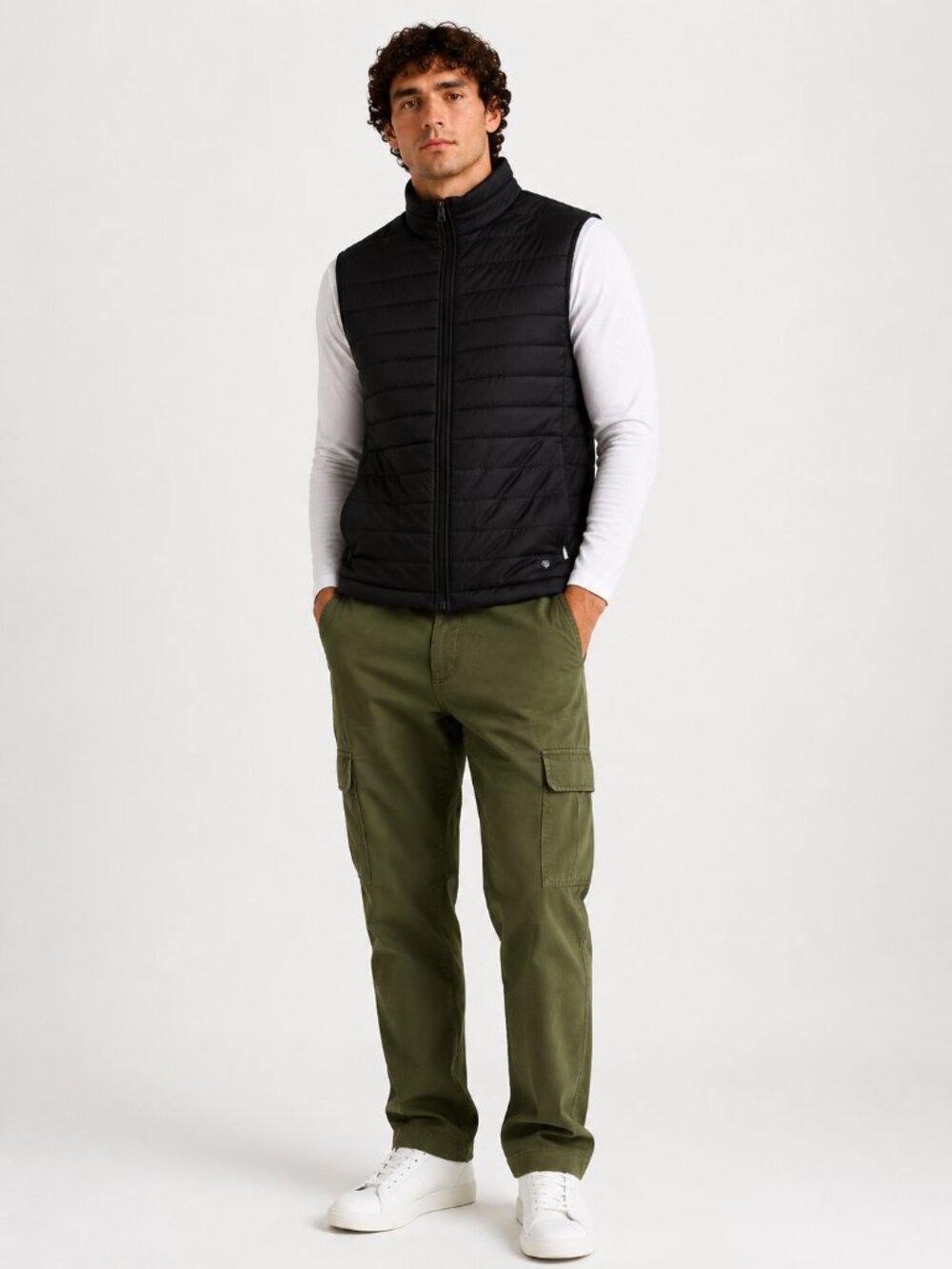Kenneth Cole Active Quilted Vest Black Size L Water Resistant NWT Men's